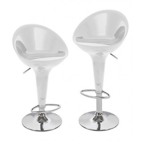 Sgabello TORINO XH-105, coppia sgabelli design,stool bianco