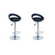sgabello GINEVRA (XH123 P-2), coppia di sgabelli design, stool. nero