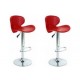 sgabello SAN DIEGO (XH-240-1), coppia di sgabelli design, stool rosso