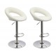 sgabello BUENOS AIRES (XH-232), coppia di sgabelli design, stool bianco