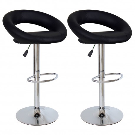 sgabello BUENOS AIRES (XH-232), coppia di sgabelli design, stool nero