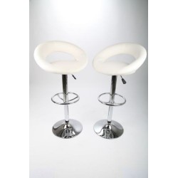 sgabello SIDNEY (XH-232-1), coppia di sgabelli design, stool. bianco