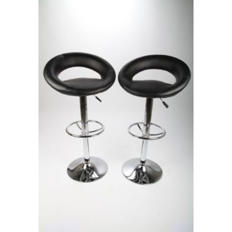 sgabello SIDNEY (XH-232-1), coppia di sgabelli design, stool. nero