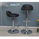 sgabello BASEL (XH-210), coppia di sgabelli design, stool. nero