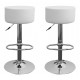 sgabello HAMBURG (XH-215-1), coppia di sgabelli design, stool. bianco