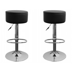 sgabello HAMBURG (XH-215-1), coppia di sgabelli design, stool. nero