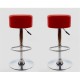 sgabello HAMBURG (XH-215-1), coppia di sgabelli design, stool. rosso
