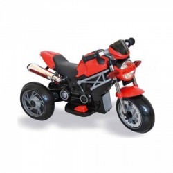 Moto Motocicletta Elettrica Naked Rossa 6V Per Bambini Dugez