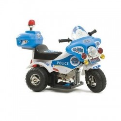 MOTO ELETTRICA POLICE BLU Per Bambini Dugez
