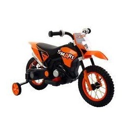 Moto Motocicletta Elettrica 6V Per Bambini Minicross Orange Dugez